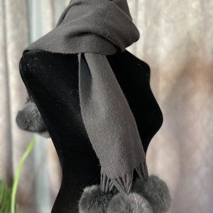 Beautiful soft 100% Cashmere / wool / fur Scarf